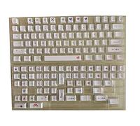BaoFufc 134 Keys/Set Keycaps Profile Colorful Pattern Original PBT Dye Sublimation Keycaps for MX Switches Pbt Keycaps Set for Mx Switches Mechanical Keyboard