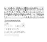 BaoFufc 135 for Key White PBT Keycap Profile Dye Sublimation Keycaps for Mechanical Keyboard Gk61 K70 Dye Sublimation Keycaps