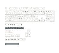 BaoFufc 142 Keys Electronics Game Keycaps Thick PBT XDA Profile DYE-SUB Keycap for MX Switch Mechanical Keyboard Pbt Keycaps English White Keycap
