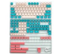BaoFufc 160PCS Double Shot Keycaps Thick PBT Two-Color Injections for 61 68 87 96 980 104 108 Mechanical Keyboards Two Color Keycap