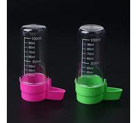 BaoFufc 2 Pcs Bird Feeder and Drinker Set Clear Seed and Water Dispenser Large Bird Feeder for Outside 65 Inches