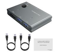 BaoFufc 4 Port USB3.0 Switcher Card Reader MultiPorts USB Hubs for Computer Device Metal Design USB3.0 MultiPorts Adapters USB Switching