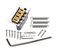 BaoFufc 4 String Guitar Tremolo Bridge with Mounting Screws Kit Guitar Tremolo System Replacement Box Guitar Projects Bass Accessories Gifts