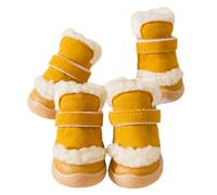 BaoFufc 4pcs Anti Slip Puppy Shoes Lightweight Dog Anti Slip Daily Booties Footwear Windproof for Outdoor Walking Sock Booties Dog Booties for Dogs Dog Booties Windproof Dog Shoes for Weather Dogs