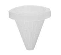 BaoFufc 5 Pcs Fish Feeding Cup Floating Feeder Clear Acrylic Bowl Easy to Install Feeding Cup Maintain Water Quality Fish Feeding Cup, plastic funnel white