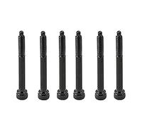 BaoFufc 6Pcs Guitar Tremolo Bridge String Lock Screw Black Guitar String Mounting Screws For Rose Guitar Hardware String Lock Screws Tremolo Bridge