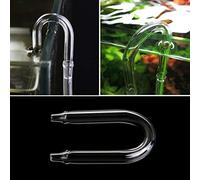 BaoFufc Aquarium Air Hose Connectors Stainless Steel U Shape Aquarium Air Hose Connectors for Aquarium Air Hose Metal Tube 4mm Aquarium Heating Thermometers