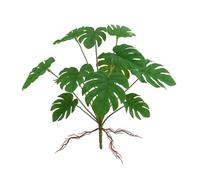 BaoFufc Artificial Hanging Plant JunglePlant Climbing Branch Habitat Decor Aquarium Decorations Plant JungleDecor, Monstera Leaf
