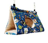BaoFufc Bird Hanging Hammock for Cage Winter Warm Nest Plush Tent Hideout Parrot Snuggle Hut for Playing & Rest Cage