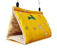 BaoFufc Bird Hanging Hammock for Cage Winter Warm Nest Plush Tent Hideout Parrot Snuggle Hut for Playing & Rest Cage