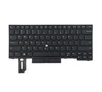 BaoFufc Black English Keyboard for LenovoThinkPad E480 E485 E490 L480 T480S T490 01YP280 Laptop Us Layout Keyboard