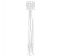 BaoFufc Clear Aquariums Skimmer with Transparent Pipe Spin Surface Inflows Outflows Water Plant Tank Filter Fish Tank Oil Flim Remover