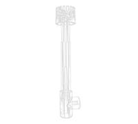 BaoFufc Clear Aquariums Skimmer with Transparent Pipe Spin Surface Inflows Outflows Water Plant Tank Filter Fish Tank Oil Flim Remover, 20mm-Three way
