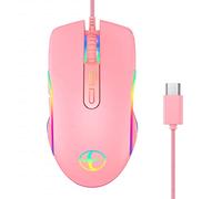 BaoFufc Computer Mouse with Type-C USB with 7 Buttons 3200 DPI Adjustable Mouse for Laptop for Desktop Ergonomic Design 6-Buttons USB Mouse W/Type-c Optical Computer Mouse USB