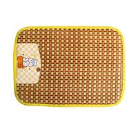 BaoFufc Cooling Mat for Cat Dogs Napping Pads Natural Breathable Woven-Rattan Sofa Lounger Bed for Indoors Outdoors Use Cooling Mat for Dogs Crates Small Medum Large Outdoor Dogs Cooling Bed Mat Pet