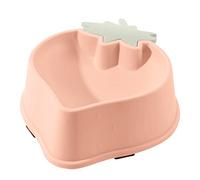 BaoFufc Dog Bowls Cute Strawberry Shape Pet Bowl Safe Material Non Slip Food Water Feeder for Cats Small Dogs Raised Elevated Small Dog Bowls for Puppies Boy Girl Small Size Dog, Pink