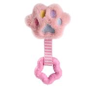 BaoFufc Dog Interactive Toy Squeak Plush Toy Stuffed Chew Toy for Small to Dogs Cute Paw Shape Dog Squeak Toy Cute Plush Dog Chew Toy for Chewers Dogs Multifunctional Dog Toy