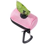 BaoFufc Dog Poop Pickup Bag Dispenser Convenient Pet Waste Bag Dispenser For Dog Pooper Pet Outdoor Walking Poop Bag Holder Pet Waste Bag Holder, Pink
