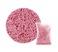 BaoFufc Dust-Free Natural Paper Small Pet Bedding Odor Control 400g Multi Color Small Pet Rabbits Guinea Pigs Hamster Paper Bedding, Pink