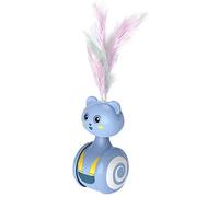 BaoFufc for Smart Interactive for Cat Toy Battery Powered Tumbler Feather Ball Toys Stimulating Hunting for Kitten Kitt Interactive Tumbler Cat Toy