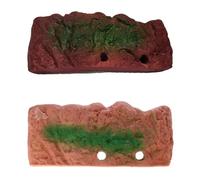 BaoFufc for Turtle Platform Floating for Turtle Pier Rectangular for Triangle Terrapin Dock PU Foam Aquarium Float Decoration Tortoise Basking Bulb, Medium
