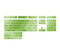 BaoFufc Fresh-Look PBT XDA Keycaps 127 Keycaps Set Green Pond Theme Keys Caps PBT-Sublimation Keycaps Replacements Ergonomic Keycaps