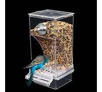 BaoFufc Hanging Bird Feeders for Cage Automatic Food Dispenser with Perch for No Mess Automatic Bird Feeder for Cage with Perch Cockatiel Parrot Parakeet
