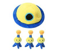 BaoFufc Interactive Squeaky Hide and Seek Activity Plush Dog Toy for Small Pet Dog Safe Non-Toxic Burrow Toy Pet Toys, Alien spaceship