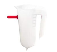 BaoFufc Lamb Milk Feeder Calf Milk Bottle Calf Nursing Bottles Wall Mounted Veterinary Breastfeeding Device with Nipple & Scale Lamb Nursing Bottles, White