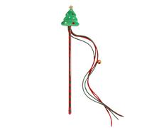 BaoFufc Lovely Cat Toy with Santa Reindeer Plush Cat Exercise Indoor Toy Kitten Wand Christmas Theme Toy Cat Stick Toy Christmas Cat Toy for Indoor Cats Bulk