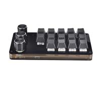 BaoFufc Macro Mechanical Keyboard 14 Keys Keyboard with 3 Knob Design Professional Programmable Macro Keypad for Gaming Editing Keyboard