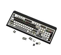 BaoFufc Only Keycap Zebras Stripe PBT Puddings Translucents Keycap 116PCS ASA Profile Thicken Keycaps for 61/62/68/71/81/84/87 Zebras Stripe Keycap