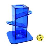 BaoFufc Parrot Forage Box Treat Foraging Toy Intelligence Training Interactive Toy Clear Acrylic Box with Metal for Conures Bird Foraging Feeder Toy Food Box for Parakeets Conures Small Parrots