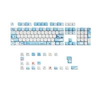 BaoFufc PBT Keycaps 125 Key Keycaps Dye Sublimation Cute Keycaps Profile Customized Keycaps for PC Mechanical Keyboards Profile