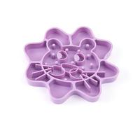 BaoFufc Pet Slow Eating Feeder for Cat Flower Shape Dog Bowl for Cat Bowls with Waterer Treat Mat Healthy Interactive for Dog Fo Pet Slow Feeder Bowl Small Breed Collapsible, Purple