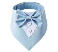 BaoFufc Prince-Collar for Cat Pet Neckerchief Suit Kitten Neck Decor Elegant Cat Collar with Bowtie Multi-Color Bandana Cat Collars Bowtie