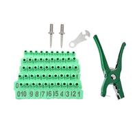 BaoFufc Sheep Ears ID Card with Number, Durable, for Livestock, Poultry, Farm, Animals, 1 Set Pig Ear Maker