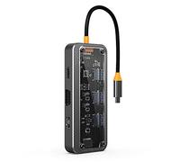 BaoFufc USB C Hub 10 in 1 Aluminum USB C Dock Station to for VGA Card Reader/RJ45 /PD USB C 3.0 Hub 10 Ports Adapter Type C Dock Station