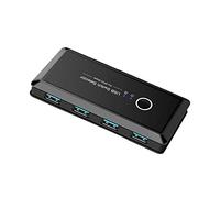 BaoFufc USB Switch Selector 2 Computers Sharing 4 USB Devices USB3.0 Adapter Switcher Hub for Mouse Keyboard Scanner Printer Scanner