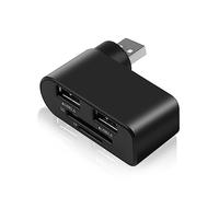 BaoFufc USB2.0 Splitter Hub for Docking Station Card Reader Rotatable USB 2.0 Dock Speed USB Hub Adapter