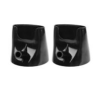 BAOFUYA 2PCS Flour Mixing Pouring Funnel, Efficient Baking Process Anti Clogging and Overflow Flour Mixer Funnel for Artisan Ksm150 Tilt Head Stand Mixer (Black)