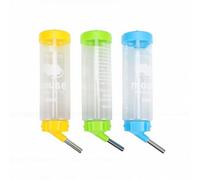 BAOFUYA 3Pcs Small Animal Water Bottle, 250ml Anti Drip Hanging Pet Dispenser with Stainless Steel Nozzle Leak Proof Cage Feeder for Hamster (Mixed Colors)
