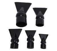 BAOFUYA 5pcs Aquarium Duck Flat Nozzle,Plastic Pump Duckbill Nozzles for Water Oxygenation for Aquarium Environment (Black)