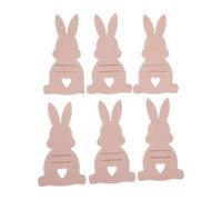 BAOFUYA 6Pcs Easter Bunny Money Holders, Cute Easter Gift Basket Stuffers Basket Tag for Banknote Storage Party Decoration