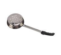 BAOFUYA A Spoonful Stainless Steel Sauce Multifunctional Multifunctional Spoon for Kitchen Cooking, for Pizza Soup, Food Assessment, Long Handle (Black 6oz (Holes Drain))