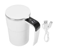 BAOFUYA Automatic Stirring Cup, Intelligent Temperature Measurement Electric Magnetic Stirring Coffee Mug for Coffee Milk Tea