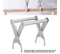BAOFUYA Beekeeping Frame Beekeeping, Stainless Steel Frame Holder for Easy Lifting of From, Durable Spring and Handle, Made of Anti-Rusty Material, Wonderful Equipment Tool