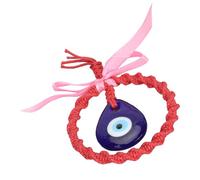 BAOFUYA Blue Eye Hanging Pendant Exquisite Decorative Ornament - Happiness Symbolization and Ideal for Car and Residential Culture Premium Materials (Red)