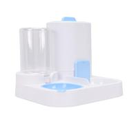 BAOFUYA Cat Feeder Jam-free Kibble Dispensing (Sliding Blue) | 2-in-1 cat food and water gravity feeder Auto refill Angled chute prevents jams 1600 ml gravity capacity Busy households