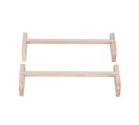 BAOFUYA Chicken Wooden Perches, Natural Wood Bird Stand Training Hens, Safe Roosting Bar 15.7x5.6x2.4in for Chickens and Parrots